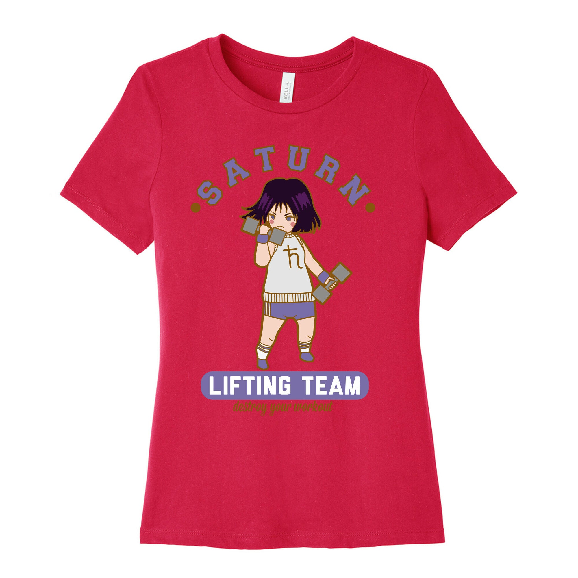 Saturn Lifting Team Parody Women's Cotton Tee